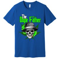 The Dope Father Worlds Dopest Dad Papa Weed Smoke Cannabis Premium T-Shirt