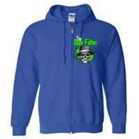 The Dope Father Worlds Dopest Dad Papa Weed Smoke Cannabis Full Zip Hoodie