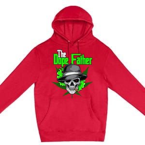 The Dope Father Worlds Dopest Dad Papa Weed Smoke Cannabis Premium Pullover Hoodie