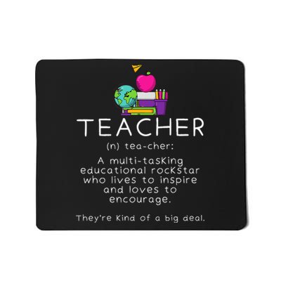 Teacher Definition Funny Teaching School Teacher Mousepad