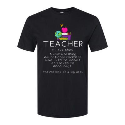 Teacher Definition Funny Teaching School Teacher Softstyle CVC T-Shirt