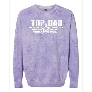 Top Dad Father Day Birthday Gifts Colorblast Crewneck Sweatshirt