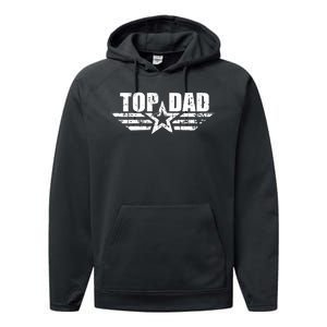 Top Dad Father Day Birthday Gifts Performance Fleece Hoodie