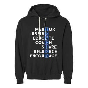 Teacher Definition For Teacher Garment-Dyed Fleece Hoodie