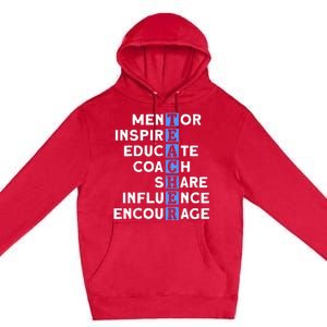 Teacher Definition For Teacher Premium Pullover Hoodie