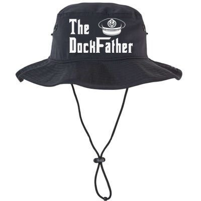 The Dock Father Captain Of The Boat Dad Funny Fathers Day Bucket Hat
