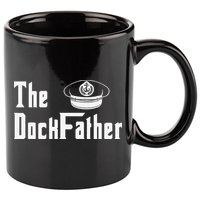 The Dock Father Captain Of The Boat Dad Funny Fathers Day 11oz C Handle Ceramic Mug