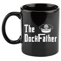 The Dock Father Captain Of The Boat Dad Funny Fathers Day 11oz C Handle Ceramic Mug