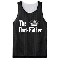 The Dock Father Captain Of The Boat Dad Funny Fathers Day Mesh Reversible Basketball Jersey Tank