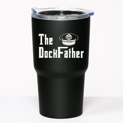 The Dock Father Captain Of The Boat Dad Funny Fathers Day Tumbler