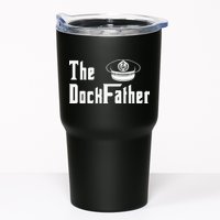 The Dock Father Captain Of The Boat Dad Funny Fathers Day Tumbler