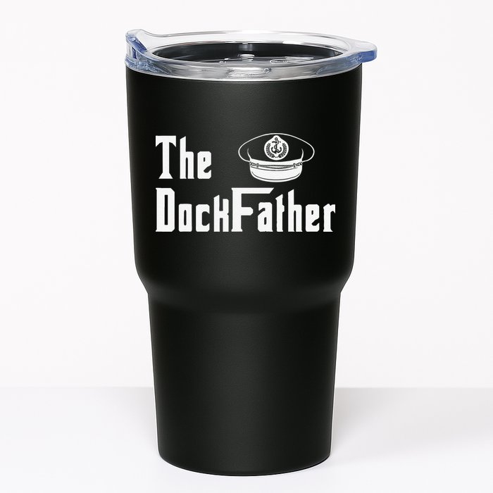 The Dock Father Captain Of The Boat Dad Funny Fathers Day Tumbler