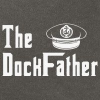 The Dock Father Captain Of The Boat Dad Funny Fathers Day Cotton Canvas Backpack