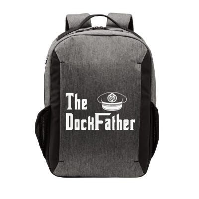 The Dock Father Captain Of The Boat Dad Funny Fathers Day Vector Backpack
