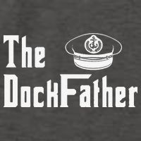 The Dock Father Captain Of The Boat Dad Funny Fathers Day Vector Backpack