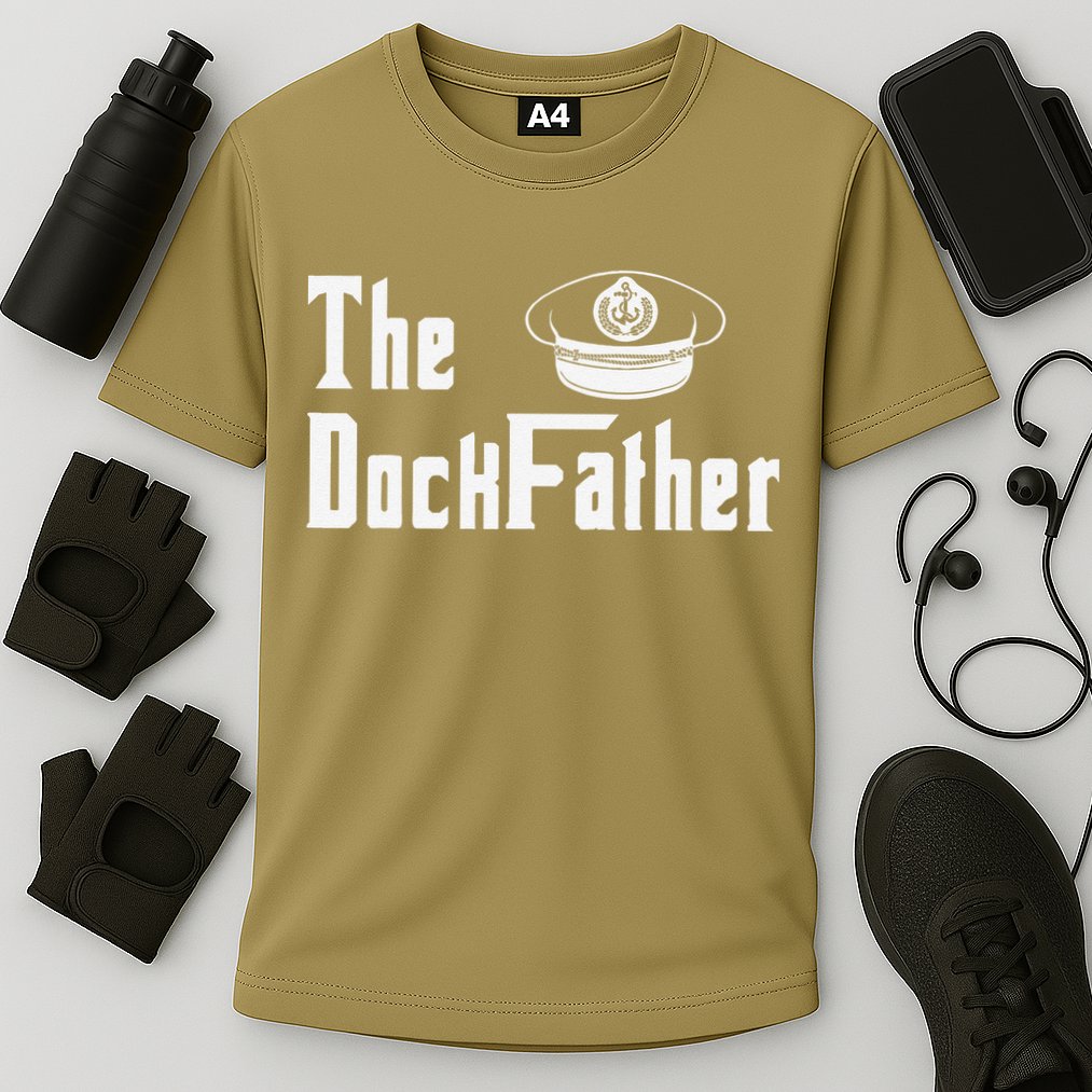 The Dock Father Captain Of The Boat Dad Funny Fathers Day Performance Shirt