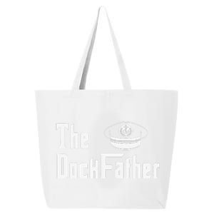 The Dock Father Captain Of The Boat Dad Funny Fathers Day 25L Jumbo Tote