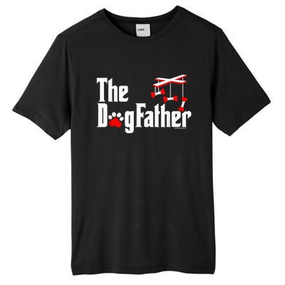 The Dogfather Funny Cute Dog Fathers Day Dad Doggo Paw Fur Dog Dad Tall Fusion ChromaSoft Performance T-Shirt