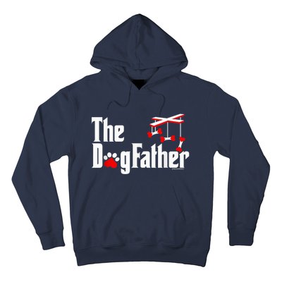 The Dogfather Funny Cute Dog Fathers Day Dad Doggo Paw Fur Dog Dad Hoodie