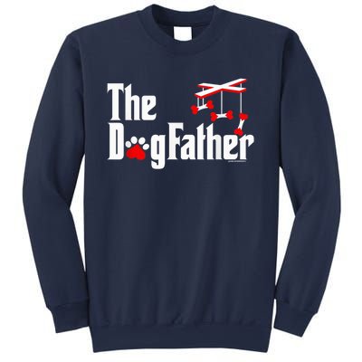 The Dogfather Funny Cute Dog Fathers Day Dad Doggo Paw Fur Dog Dad Sweatshirt