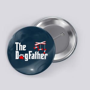 The Dogfather Funny Cute Dog Fathers Day Dad Doggo Paw Fur Dog Dad Button