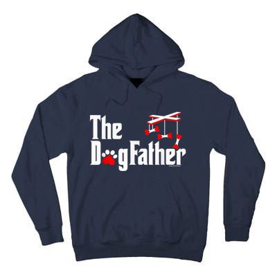 The Dogfather Funny Cute Dog Fathers Day Dad Doggo Paw Fur Dog Dad Tall Hoodie