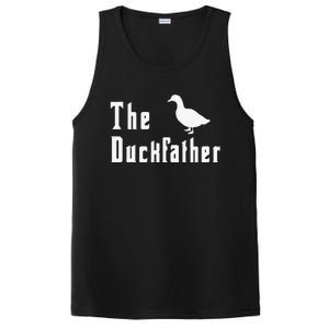 The Duckfather Funny Duck Father Dad Humor Fathers Day PosiCharge Competitor Tank