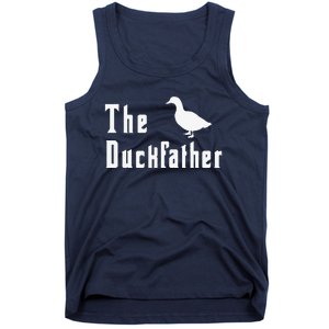 The Duckfather Funny Duck Father Dad Humor Fathers Day Tank Top