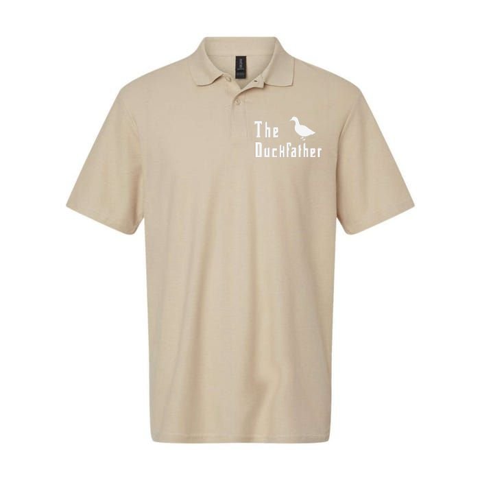 The Duckfather Funny Duck Father Dad Humor Fathers Day Softstyle Adult Sport Polo