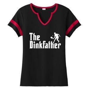 The Dinkfather Funny Pickleball Ladies Halftime Notch Neck Tee