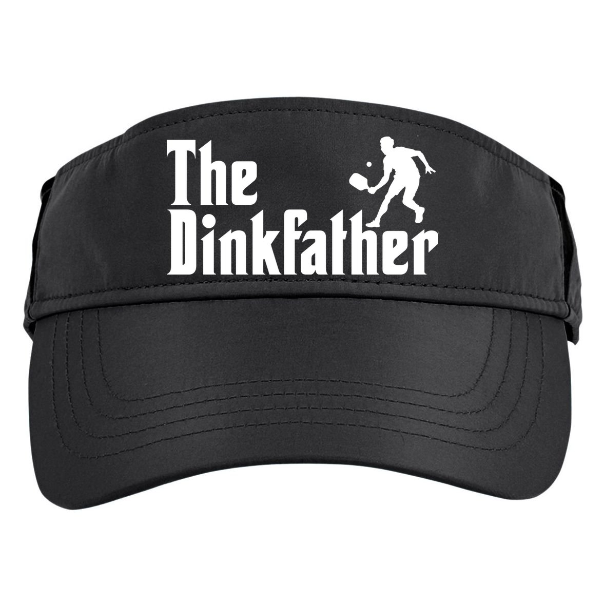 The Dinkfather Funny Pickleball Adult Drive Performance Visor