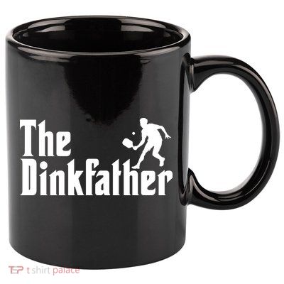 The Dinkfather Funny Pickleball 11oz C Handle Ceramic Mug