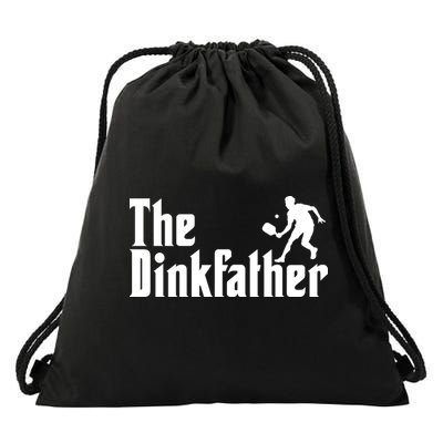 The Dinkfather Funny Pickleball Drawstring Bag