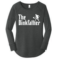 The Dinkfather Funny Pickleball Women's Perfect Tri Tunic Long Sleeve Shirt