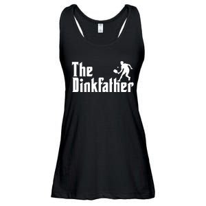 The Dinkfather Funny Pickleball Ladies Essential Flowy Tank