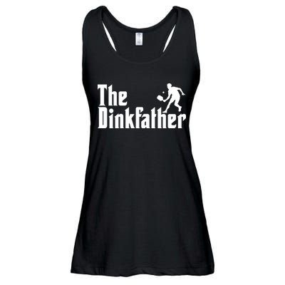 The Dinkfather Funny Pickleball Ladies Essential Flowy Tank