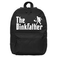 The Dinkfather Funny Pickleball 16 in Basic Backpack