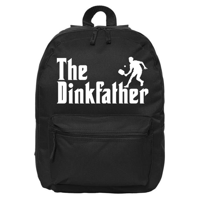 The Dinkfather Funny Pickleball 16 in Basic Backpack
