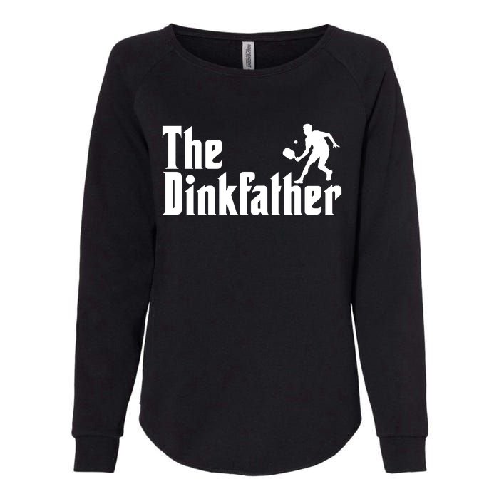 The Dinkfather Funny Pickleball Womens California Wash Sweatshirt