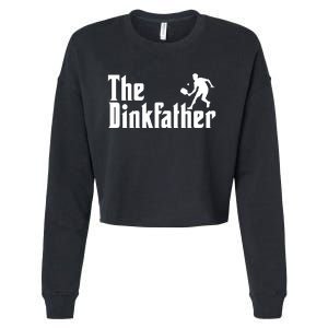 The Dinkfather Funny Pickleball Cropped Pullover Crew