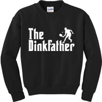 The Dinkfather Funny Pickleball Kids Sweatshirt