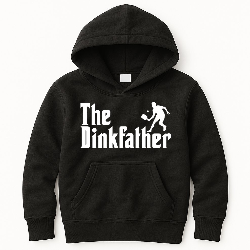 The Dinkfather Funny Pickleball Kids Hoodie