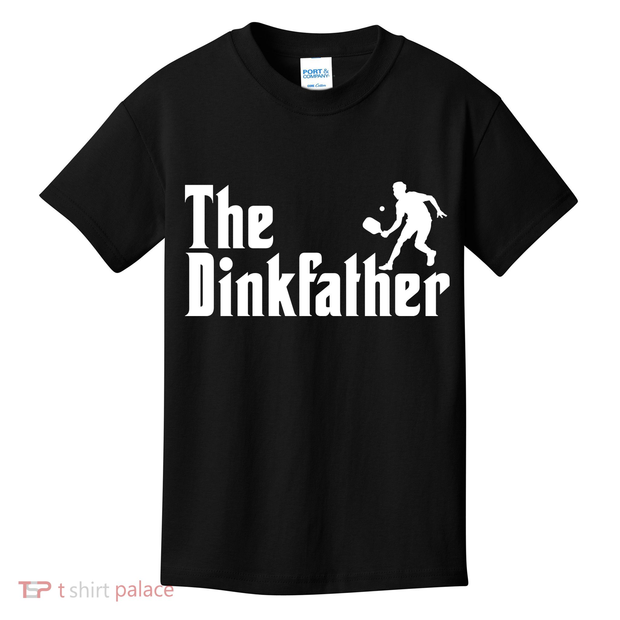 The Dinkfather Funny Pickleball Kids T-Shirt