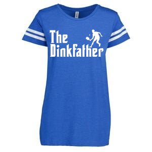 The Dinkfather Funny Pickleball Enza Ladies Jersey Football T-Shirt