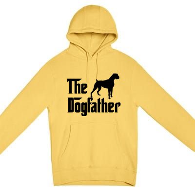 The Dog Father T Boxer Dog Lover Gift For Men Dad Premium Pullover Hoodie