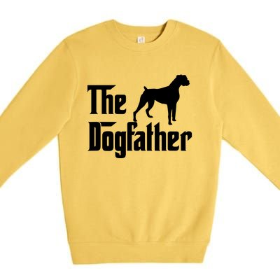 The Dog Father T Boxer Dog Lover Gift For Men Dad Premium Crewneck Sweatshirt