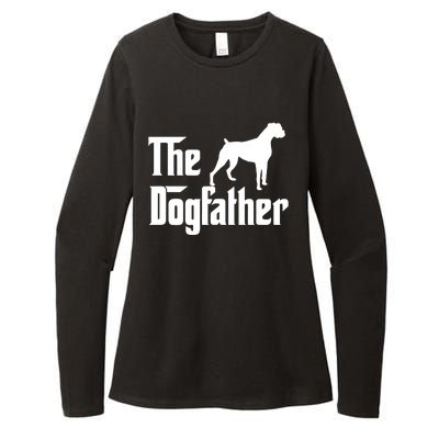 The Dog Father T Boxer Dog Lover Gift For Men Dad Womens CVC Long Sleeve Shirt