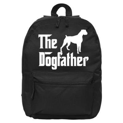 The Dog Father T Boxer Dog Lover Gift For Men Dad 16 in Basic Backpack
