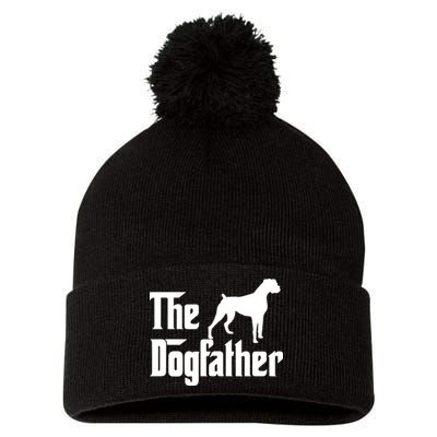 The Dog Father T Boxer Dog Lover Gift For Men Dad Pom Pom 12in Knit Beanie