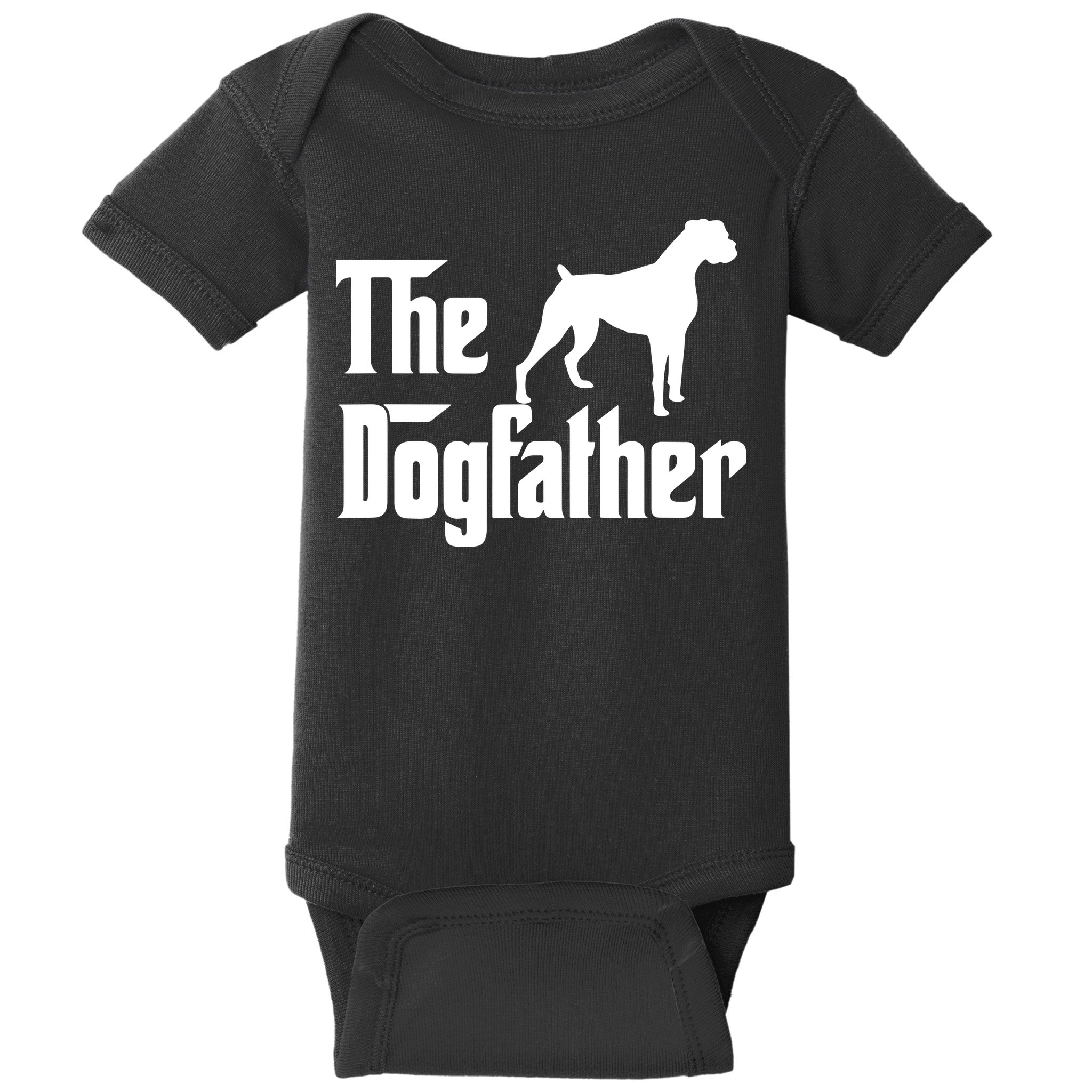 The Dog Father T Boxer Dog Lover Gift For Men Dad Baby Bodysuit